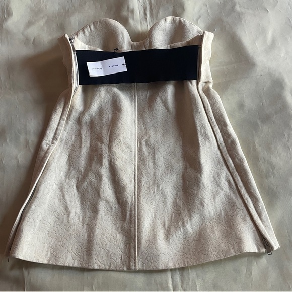 NEW! Proenza Schoulder- Cotton Wool Jacquard Bustier Size 6 Tube Top Sweetheart - Picture 7 of 10